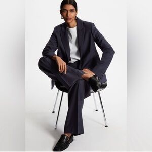 COS Black Leather Loafers